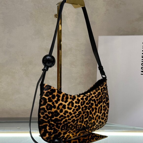 Jacquemus Leopard-Print Beaded Shoulder Tote - Picture 2 of 8